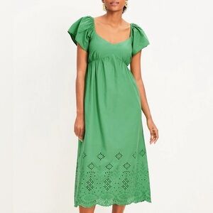 NWT LOFT green dress